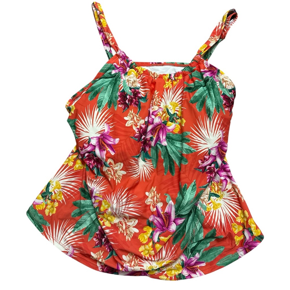 Jantzen Women’s Audrey Tropical Floral Tankini Top - Picture 5 of 11